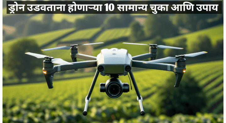 ड्रोन उडवताना होणाऱ्या 10 सामान्य चुका आणि उपाय