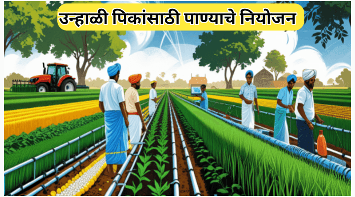 उन्हाळी पिकांसाठी पाण्याचे नियोजन: आधुनिक शेतीत यशाची गुरुकिल्ली