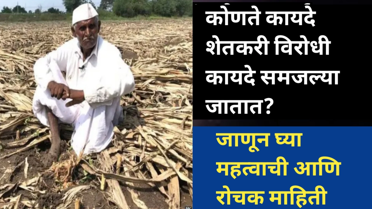 कोणते कायदे शेतकरी विरोधी कायदे मानल्या जातात? सविस्तर विश्लेषण