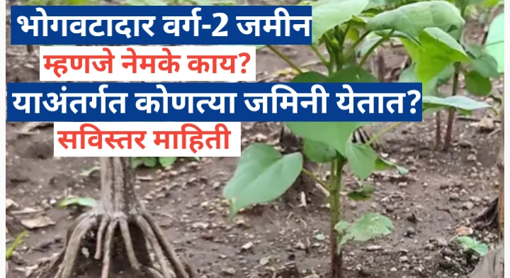 भोगवटादार वर्ग-2 जमिनींची व्याख्या, वैशिष्ट्ये आणि या अंतर्गत येणाऱ्या जमिनींचे प्रकार याबाबत सविस्तर माहिती