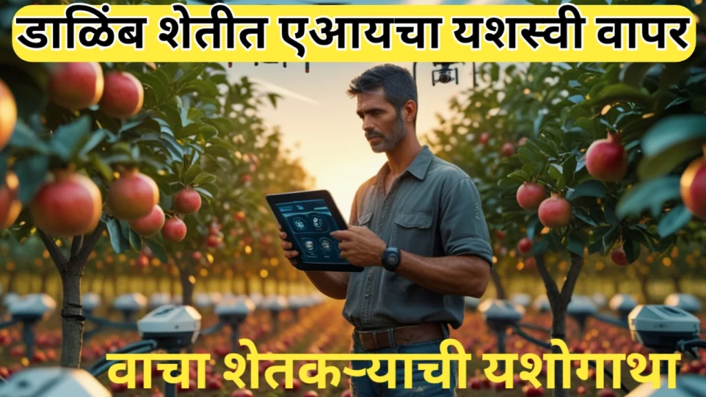 डाळिंब शेतीत एआय तंत्रज्ञानाचा यशस्वी वापर, शेतकऱ्याची यशोगाथा