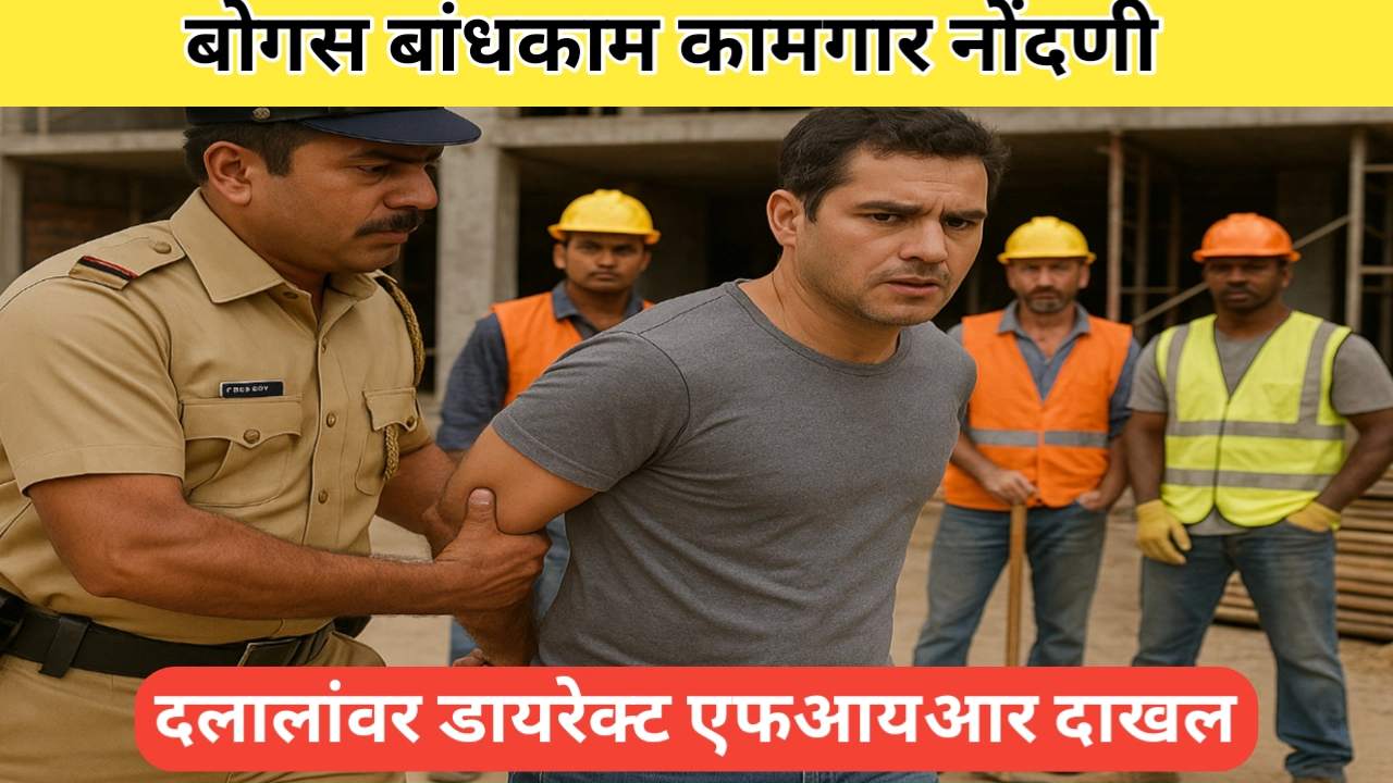 बोगस बांधकाम नोंदणी दलालांवर एफआयआर; पुण्यात कार्यवाही