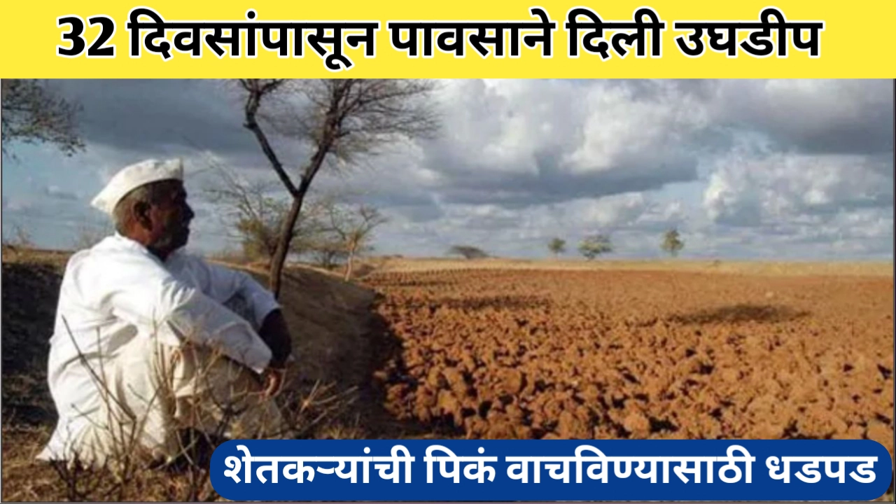 पावसाची हुलकावणी अन् शेतकऱ्यांची पिक वाचविण्यासाठी धडपड