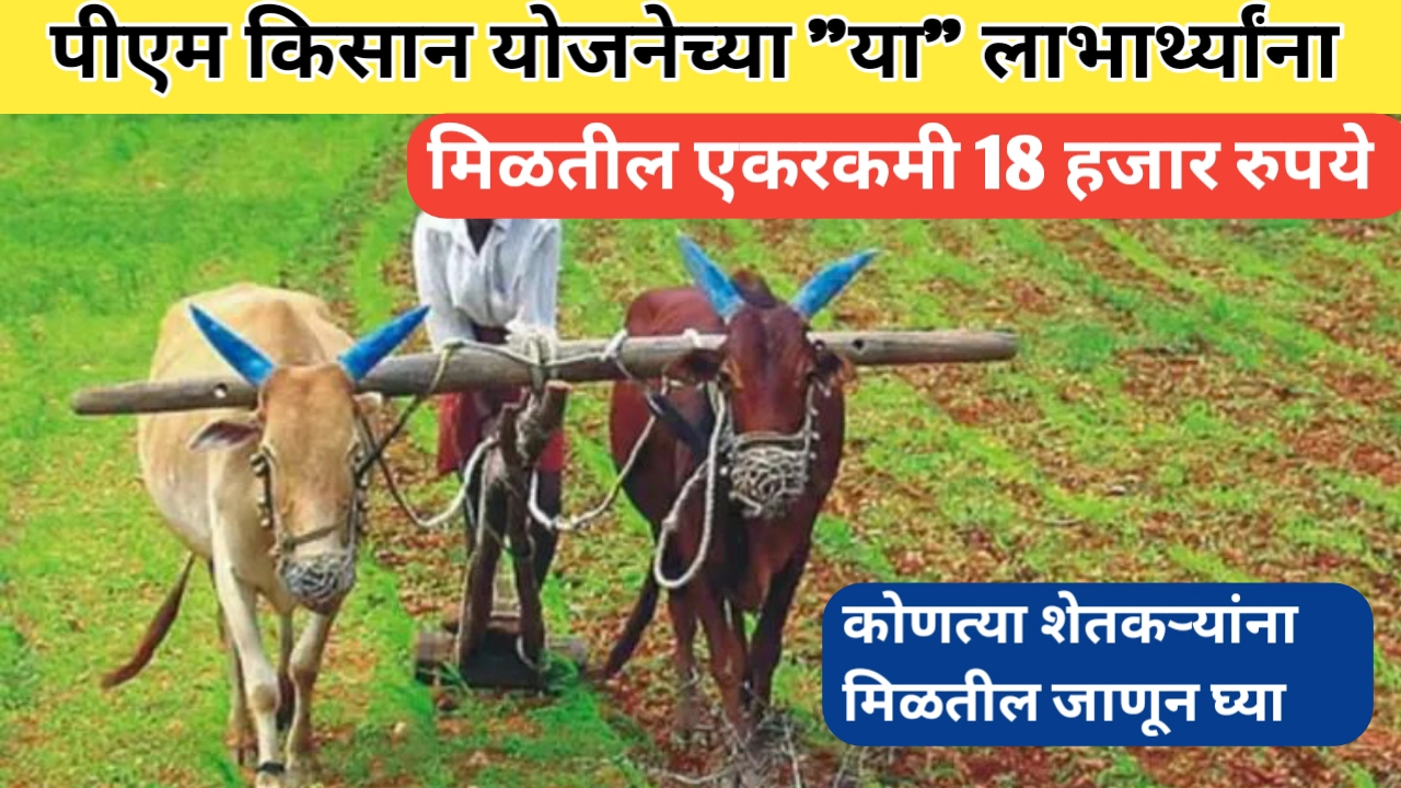 पीएम किसान योजनेत एकरकमी 18 हजार रुपये: रखडलेले सर्व हफ्ते मिळणार