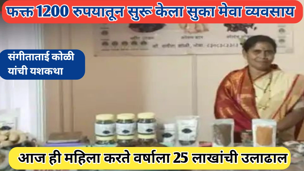 सुका मेवा व्यवसायातून लाखोंची उलाढाल: संगीता कोळी यांचा प्रेरणादायी प्रवास
