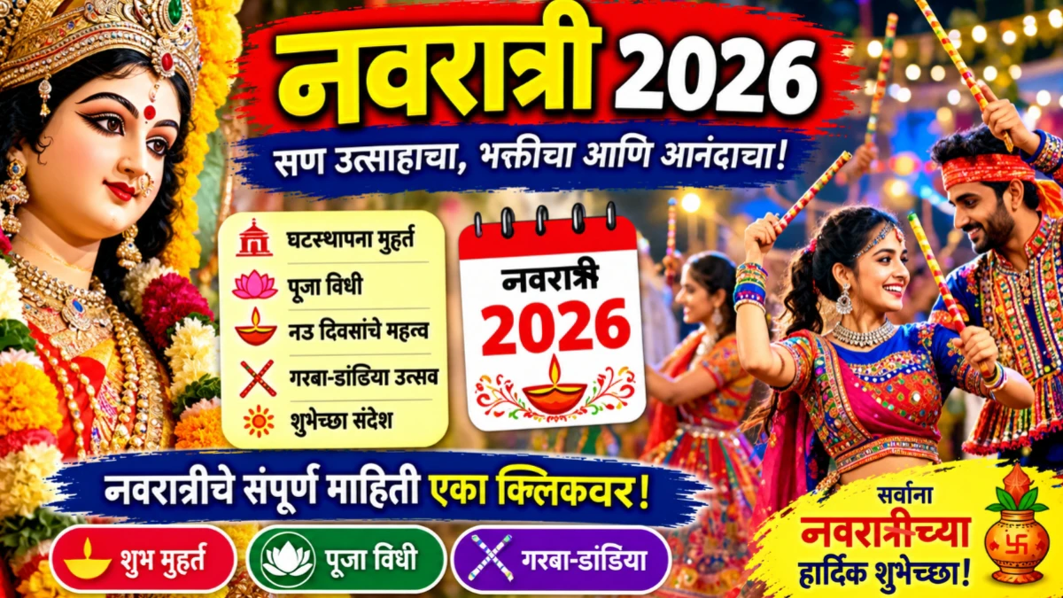 नवरात्री (Navratri 2026) चे अध्यात्मिक महत्व आणि घटस्थापना शुभ मुहूर्त
