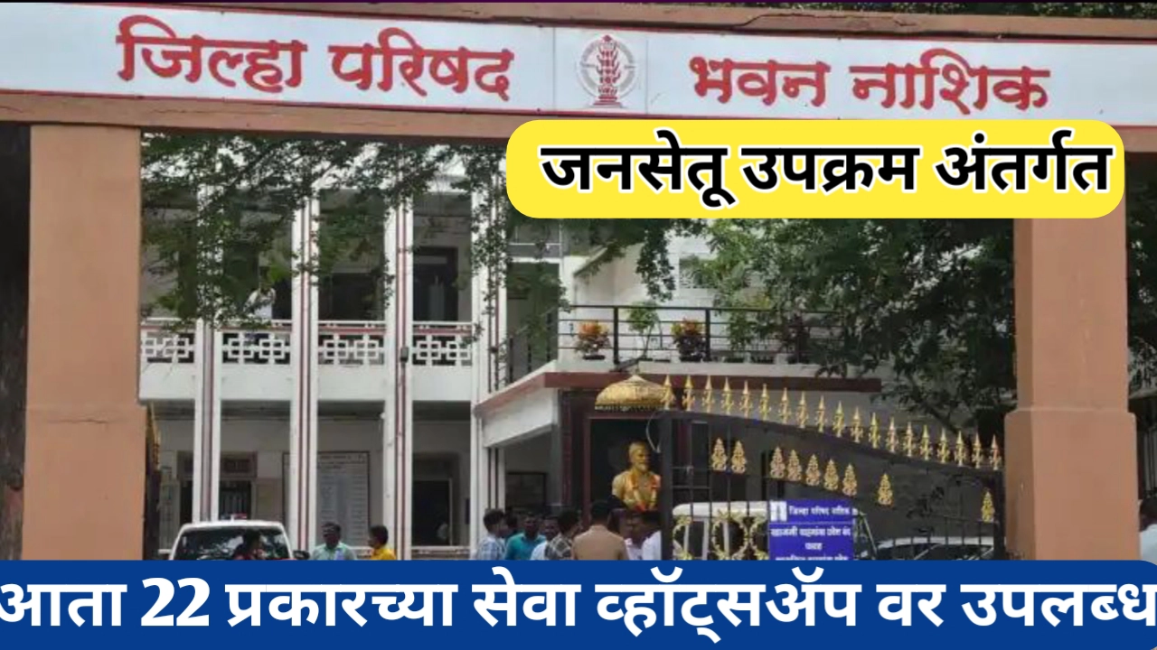नाशिक जिल्हा परिषदेचा जनसेतू उपक्रम; आता मोबाईलवर मिळवा 22 सेवा