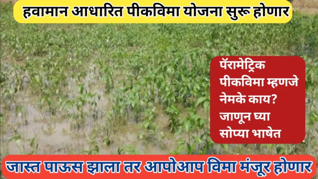 पॅरामेट्रिक विमा योजना: शेतकऱ्यांचे हवामान जोखीम विरुद्धचे सुरक्षा कवच