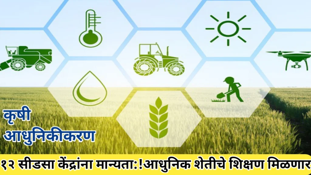आधुनिक शेतीसाठी 12 सीडसा केंद्रांना मान्यता: महाराष्ट्रातील कृषी क्षेत्रातील ऐतिहासिक बदल