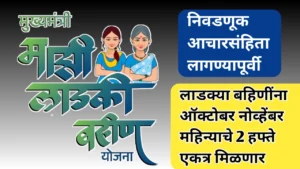 लाडक्या बहिणींचा ऑक्टोबर नोव्हेंबर महिन्याचा हफ्ता एकत्र मिळण्याचे नियोजन
