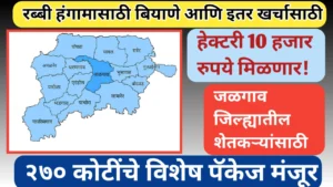 Jalgaon News; जळगाव जिल्ह्यासाठी २७० कोटींची विशेष मदत