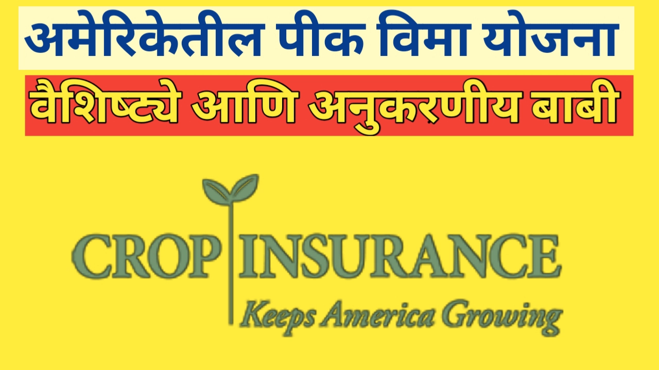 अमेरिकेचे पीक विमा मॉडेल (Crop insurance )कसे कार्य करते? जाणून घ्या