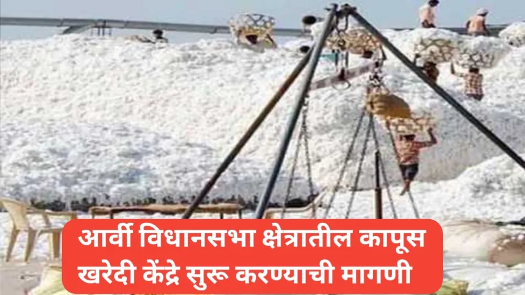 आर्वी विधानसभा क्षेत्रातील कापूस खरेदी केंद्रे सुरू करण्याची मागणी