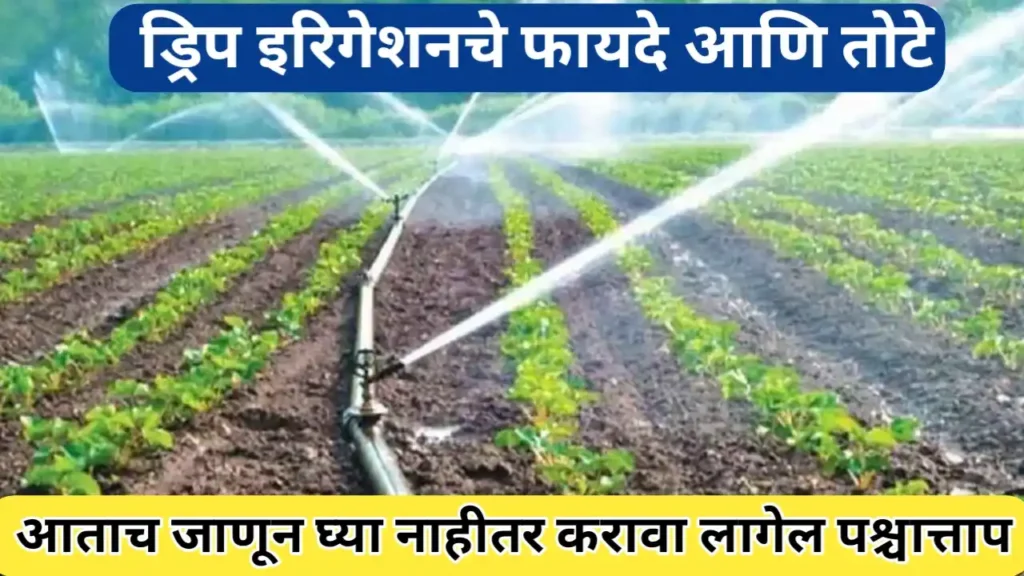 ड्रिप इरिगेशनचे फायदे आणि तोटे