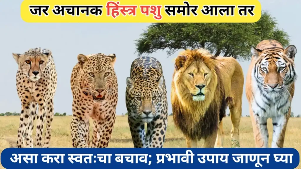 हिंस्त्र पशूंपासून बचाव करण्याचे उपाय