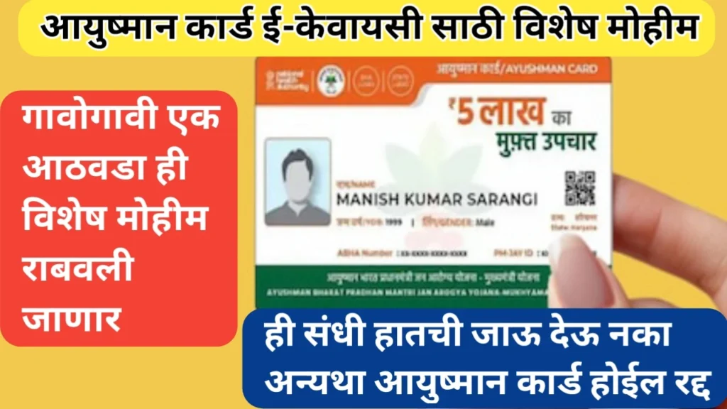 Dhsrashiv District: आयुष्मान कार्ड ई-केवायसीसाठी विशेष मोहिमेला सुरुवात