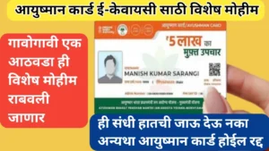 Dhsrashiv District: आयुष्मान कार्ड ई-केवायसीसाठी विशेष मोहिमेला सुरुवात
