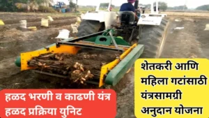 सिंधुदुर्ग जिल्ह्यात हळद उत्पादक शेतकरी आणि महिला गटांसाठी यंत्रसामग्री अनुदान योजना