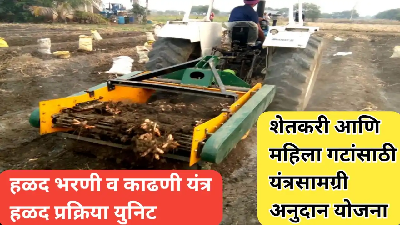 सिंधुदुर्ग जिल्ह्यात हळद उत्पादक शेतकरी आणि महिला गटांसाठी यंत्रसामग्री अनुदान योजना