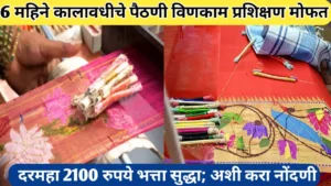 6 महिने कालावधीचे मोफत पैठणी विणकाम प्रशिक्षण; अशी करा नोंदणी