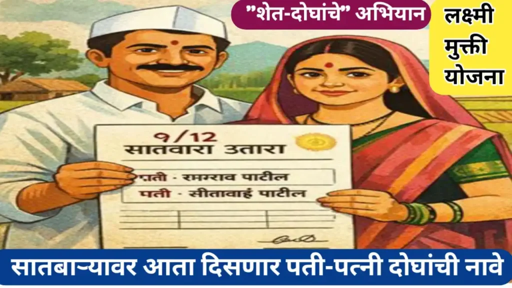 'शेत दोघांचे' अभियान: आता सातबाऱ्यावर पती-पत्नी दोघांचे नाव लागणार