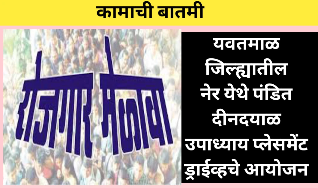 यवतमाळ जिल्ह्यात रोजगार मेळाव्याचे आयोजन