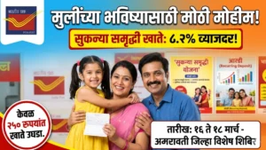 मुलींचे सुकन्या समृद्धी' व आरडी खाते उघडण्यासाठी विशेष मोहीम २०२६: अमरावतीत १६ मार्चपासून मोठी संधी; मुलींचे भविष्य करा सुरक्षित!