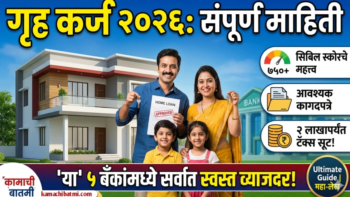 गृह कर्ज (Home Loan) २०२६: संपूर्ण माहिती, बँकांची तुलना, व्याजदर आणि अर्ज प्रक्रिया | Ultimate Guide