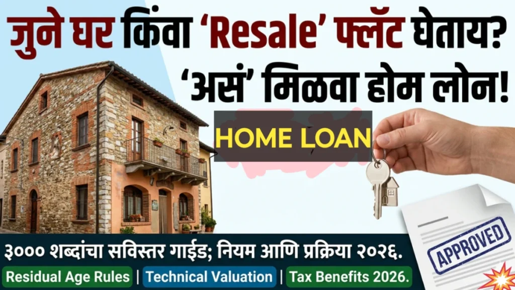 Home Loan for Old Property and Resale House 2026 guide in Marathi