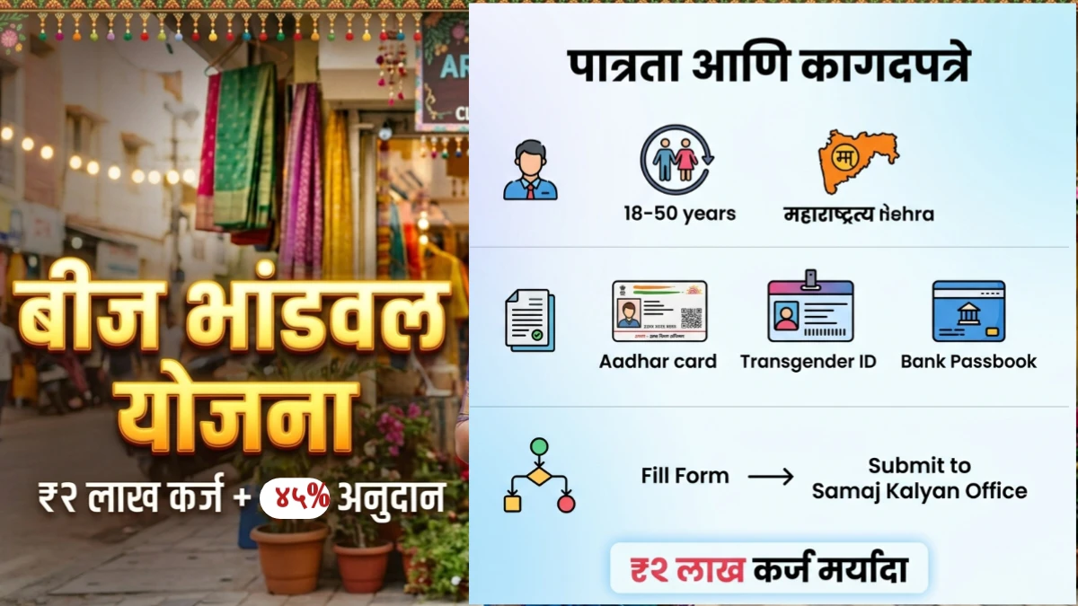 तृतीयपंथीयांसाठी बीज भांडवल योजना