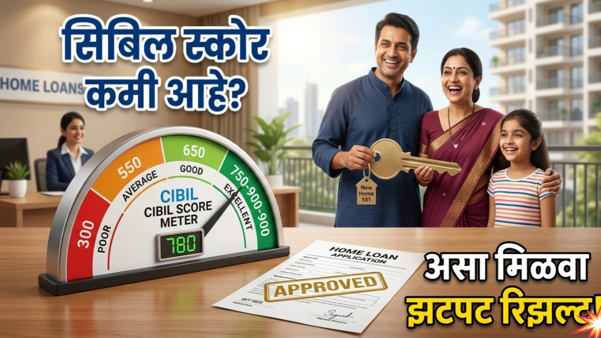 Home Loan साठी CIBIL Score किती असावा? संपूर्ण माहिती आणि सुधारण्याचे उपाय