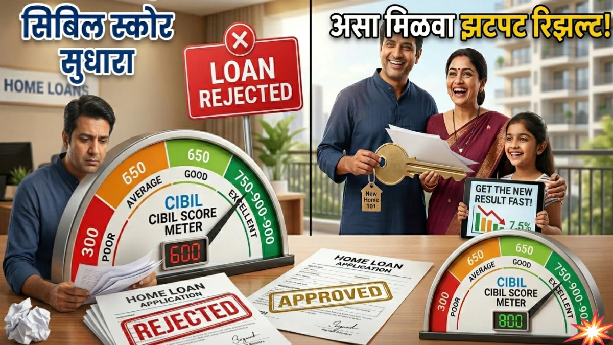 Home Loan साठी CIBIL Score किती असावा? संपूर्ण माहिती आणि सुधारण्याचे उपाय