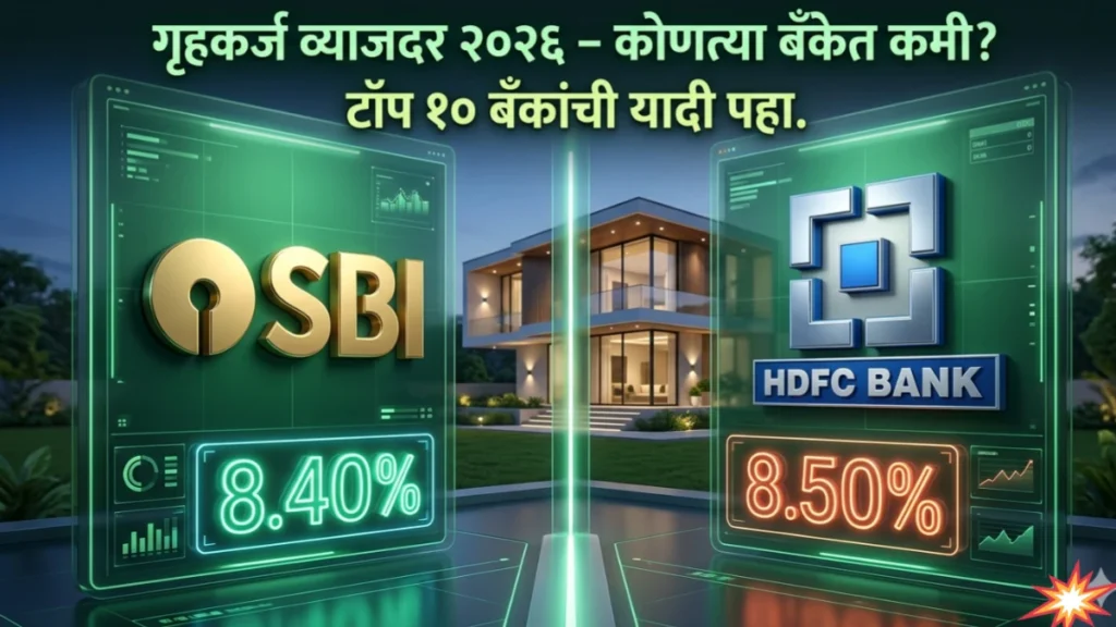 बँकेला जास्तीचे व्याज का देता? Home Loan Interest Rate 2026 – कोणत्या बँकेत कमी? पहा ही संपूर्ण यादी