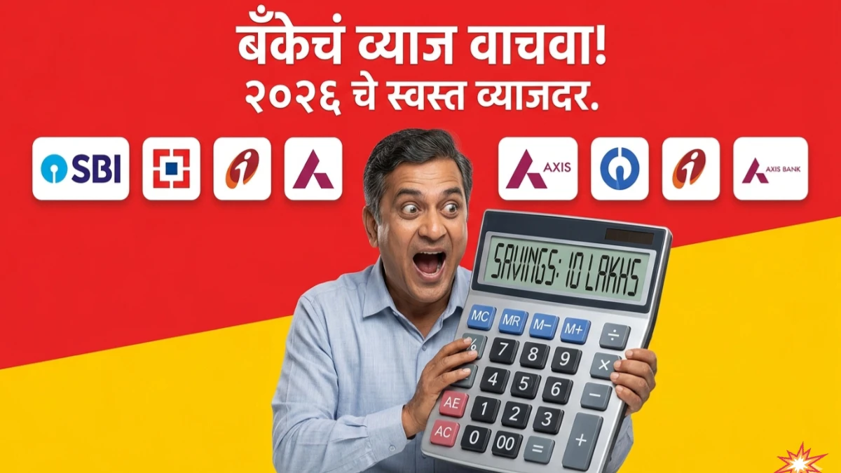 बँकेला जास्तीचे व्याज का देता? Home Loan Interest Rate 2026 – कोणत्या बँकेत कमी? पहा ही संपूर्ण यादी