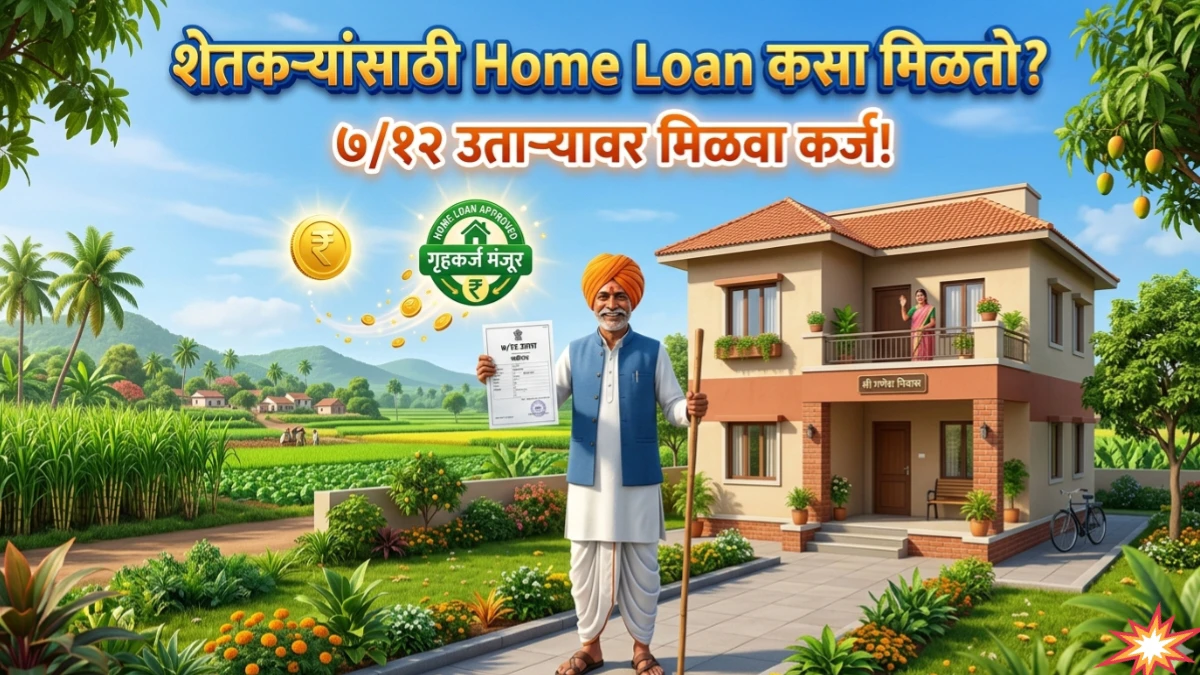 शेतकऱ्यांचे घराचे स्वप्न होणार पूर्ण! 'या' सरकारी बँकेत करा अर्ज; पहा शेतकऱ्यांसाठी Home Loan कसा मिळतो