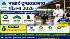 नाबार्ड दुग्धव्यवसाय योजना 2026 : 33% पर्यंत अनुदान, अर्ज प्रक्रिया व संपूर्ण माहिती