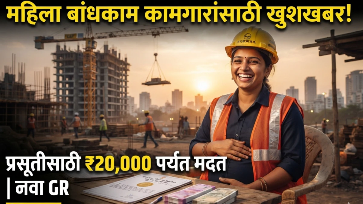 महिला बांधकाम कामगार प्रसूती सहाय्य योजना 2026: नवीन शासन निर्णय जारी