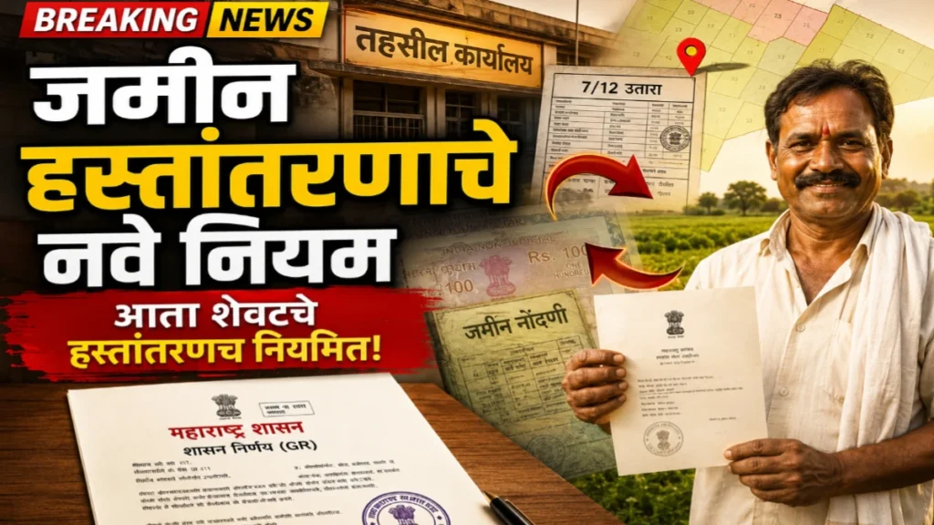 जमिनीच्या हस्तांतरणाबाबत नवे नियम 2026: शासन परिपत्रक जारी