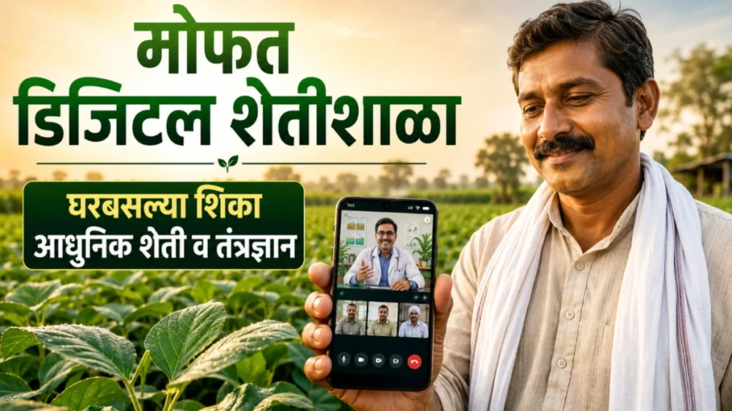 कृषी विभागाची मोफत 'डिजिटल शेतीशाळा' सुरू; घरबसल्या शिका आधुनिक शेती व तंत्रज्ञान