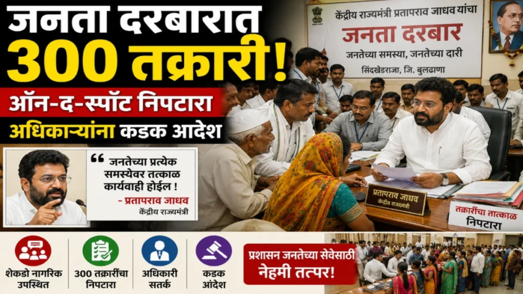 बुलढाणा जिल्ह्यात जनता दरबार