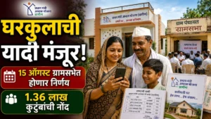 आवास प्लस 2024: 15 ऑगस्टच्या ग्रामसभेत लाभार्थी यादीला मंजुरी; 1.36 लाख कुटुंबांची नोंद