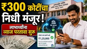 अण्णासाहेब पाटील महामंडळाला ₹300 कोटींचा निधी; पात्र लाभार्थ्यांच्या खात्यात व्याज परतावा जमा होण्यास सुरुवात