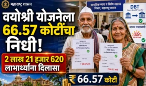 मुख्यमंत्री वयोश्री योजनेबाबत मोठी अपडेट; 2 लाख 21 हजार 620 लाभार्थ्यांना मिळणार 66.57 कोटींचा निधी