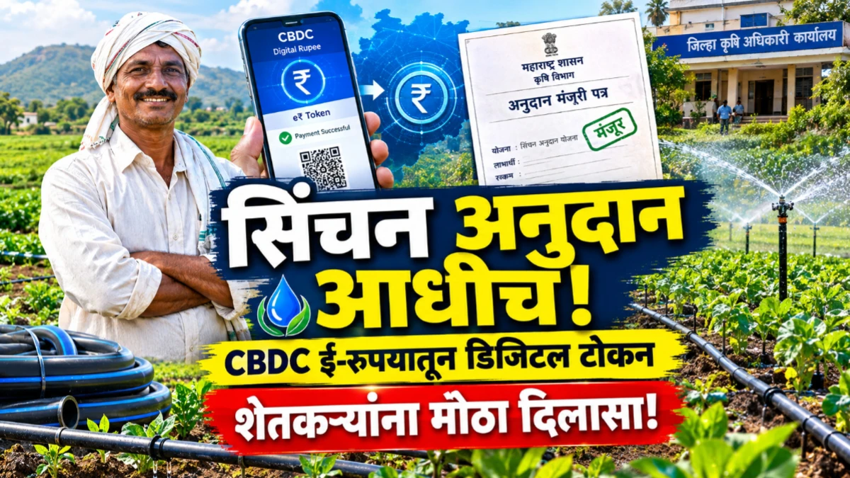 सिंचन अनुदानासाठी मोठा बदल! खरेदीपूर्वीच मिळणार डिजिटल टोकन; शेतकऱ्यांना फक्त स्वतःचा हिस्सा भरावा लागणार