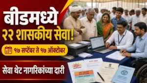 बीडमध्ये सेवा संकल्प अभियान सुरू; २२ शासकीय सेवा नागरिकांच्या दारी, तारीख पाहा