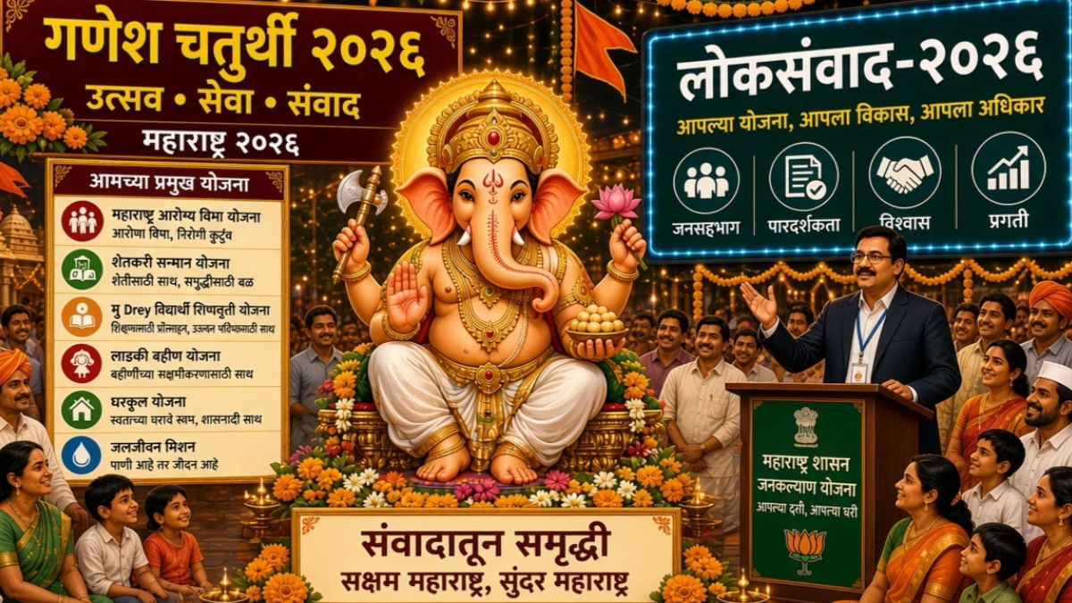 लोकसंवाद-२०२६ च्या माध्यमातून गणेशोत्सवात शासनाच्या योजना पोहोचणार थेट जनतेपर्यंत