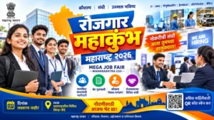 रोजगार महाकुंभ – महाराष्ट्र २०२६: पुणे जिल्ह्यात ३० पेक्षा अधिक ठिकाणी नोकरी मेळावा