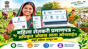 महिला शेतकऱ्यांना आता मिळणार अधिकृत ओळख – महिला शेतकरी प्रमाणपत्रासाठी ऑनलाइन पोर्टल सुरू