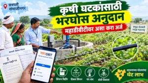छत्रपती संभाजीनगर जिल्ह्यात कृषी घटकांसाठी अनुदान; महाडीबीटी पोर्टलवर अर्ज करण्याचे आवाहन