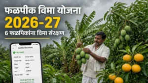 पुनर्रचित हवामान आधारित फळपीक विमा योजना 2026-27 : आंबा, केळी, द्राक्षासह 6 फळपिकांना विमा संरक्षण; अंतिम मुदती जाहीर
